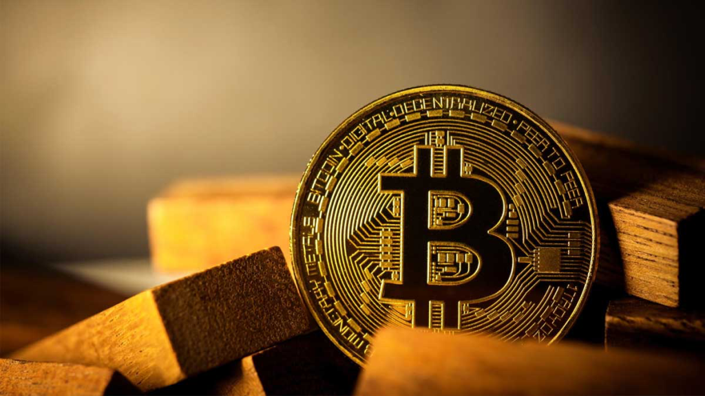 An illustration of a Bitcoin coin surrounded by digital circuit data visualizations and AI nodes, symbolizing a trading strategy based on Artificial Intelligence validation in 2026.