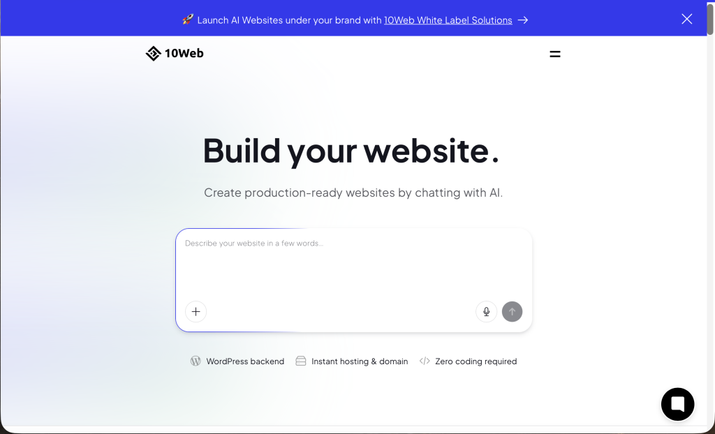 AI Landing Page Builders - 10Web