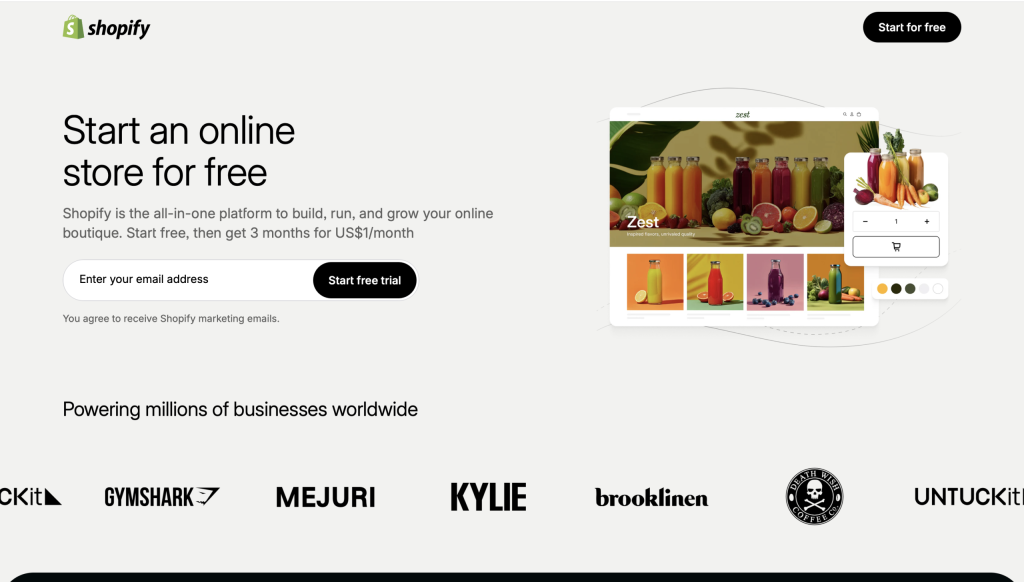 Shopify Magic - best free ai ecommerce automation tools