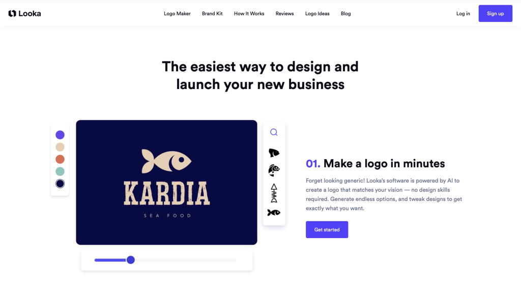 Looka - best free ai ecommerce automation tools